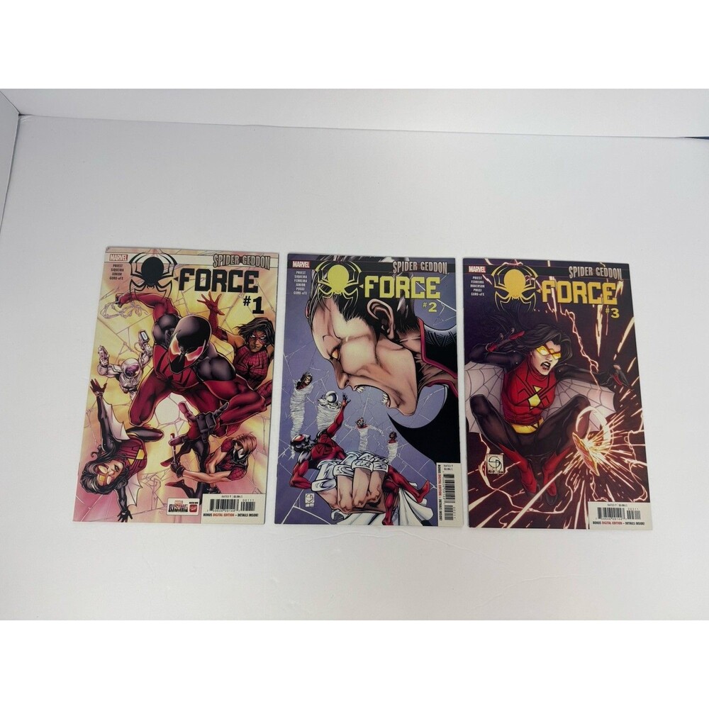 Spider-Geddon Spider-Force #1-3 Complete Set Marvel Comics 2018
